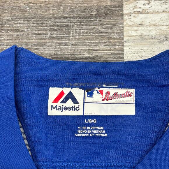 Majestic MLB Kansas City Royals Blue Mens L On Field Tech Therma Base Sweatshirt - Picture 4 of 9